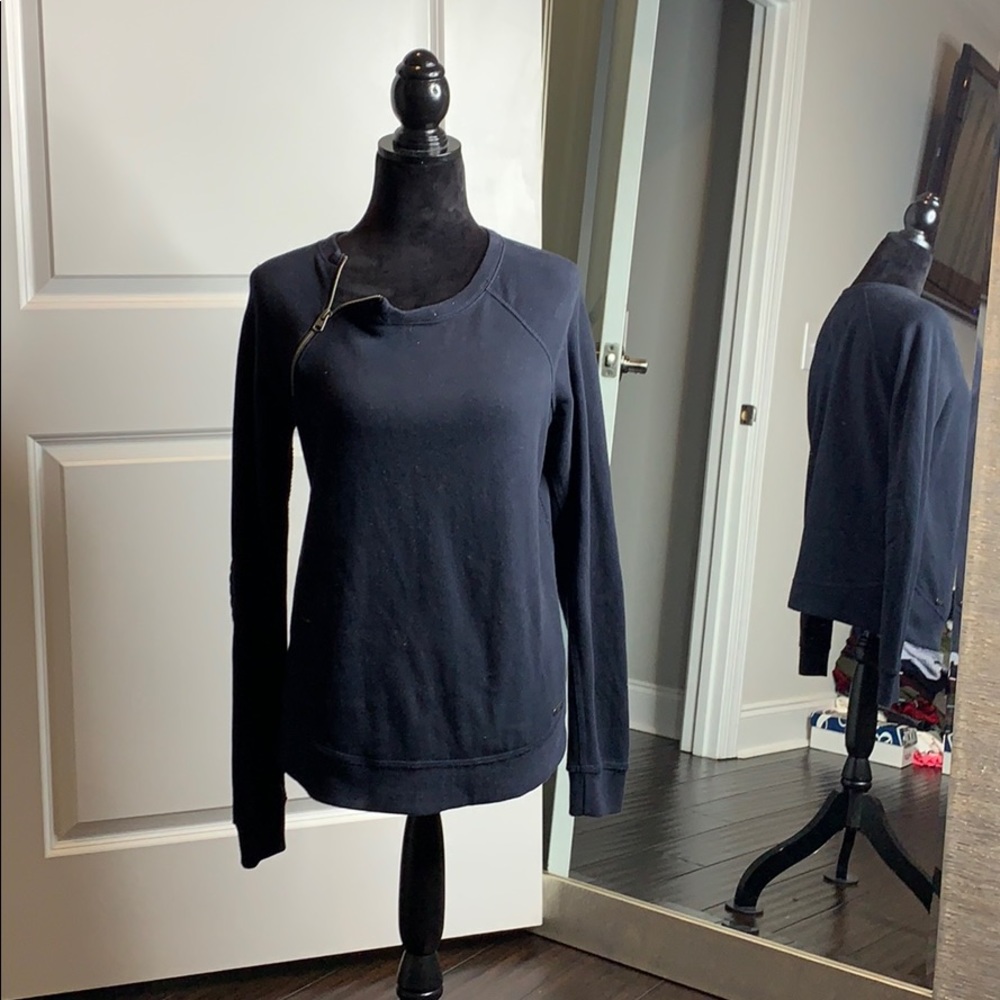 Zip detail sweatshirt